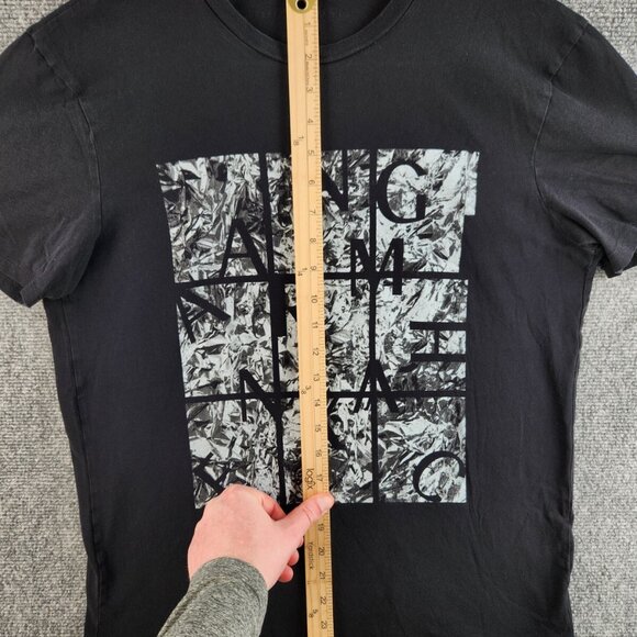 Armani Exchange T-shirt Women Large Logo Short Sleeve Black Graphic Soft Adult - Picture 7 of 14